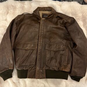 Mirage Men's Dark Brown Bomber Jacket